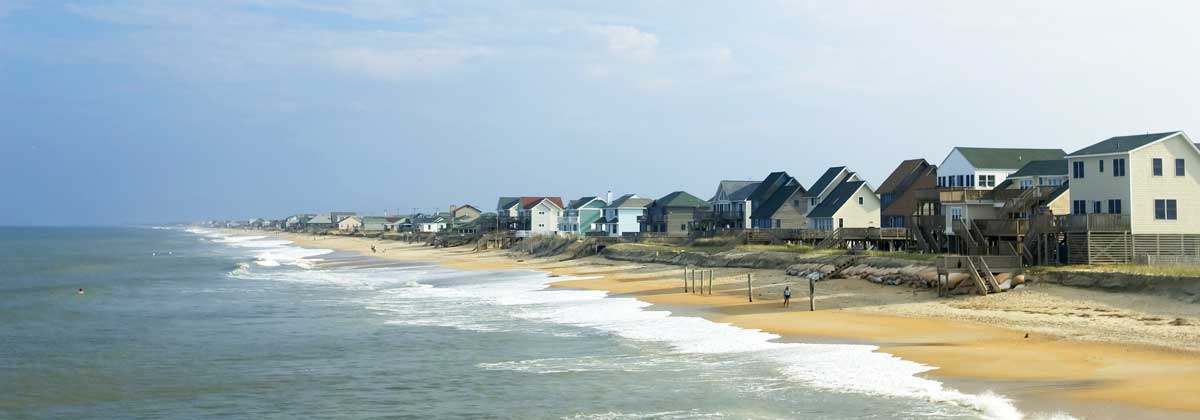 beach houses along the coast